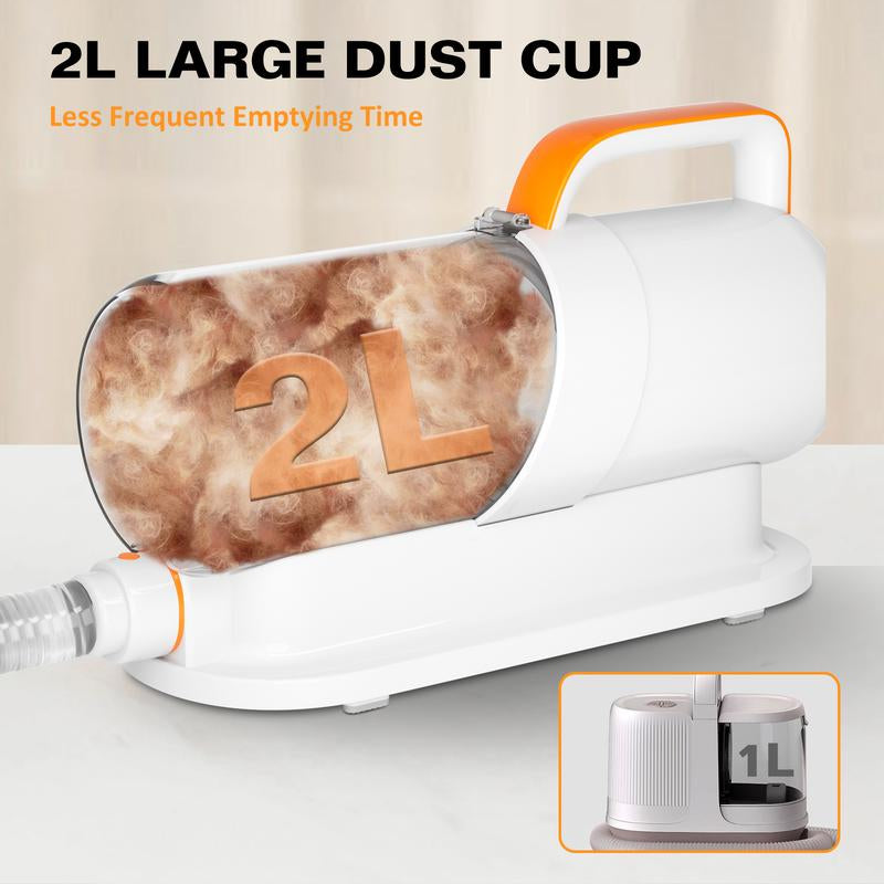 PAWING Grooming Vacuum, Dog Vacuum Brush for Shedding Grooming, Dog Hair Vacuum Groomer, 5-In-1 Pet Grooming Kit for Cat Dog, Pet Products